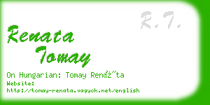 renata tomay business card